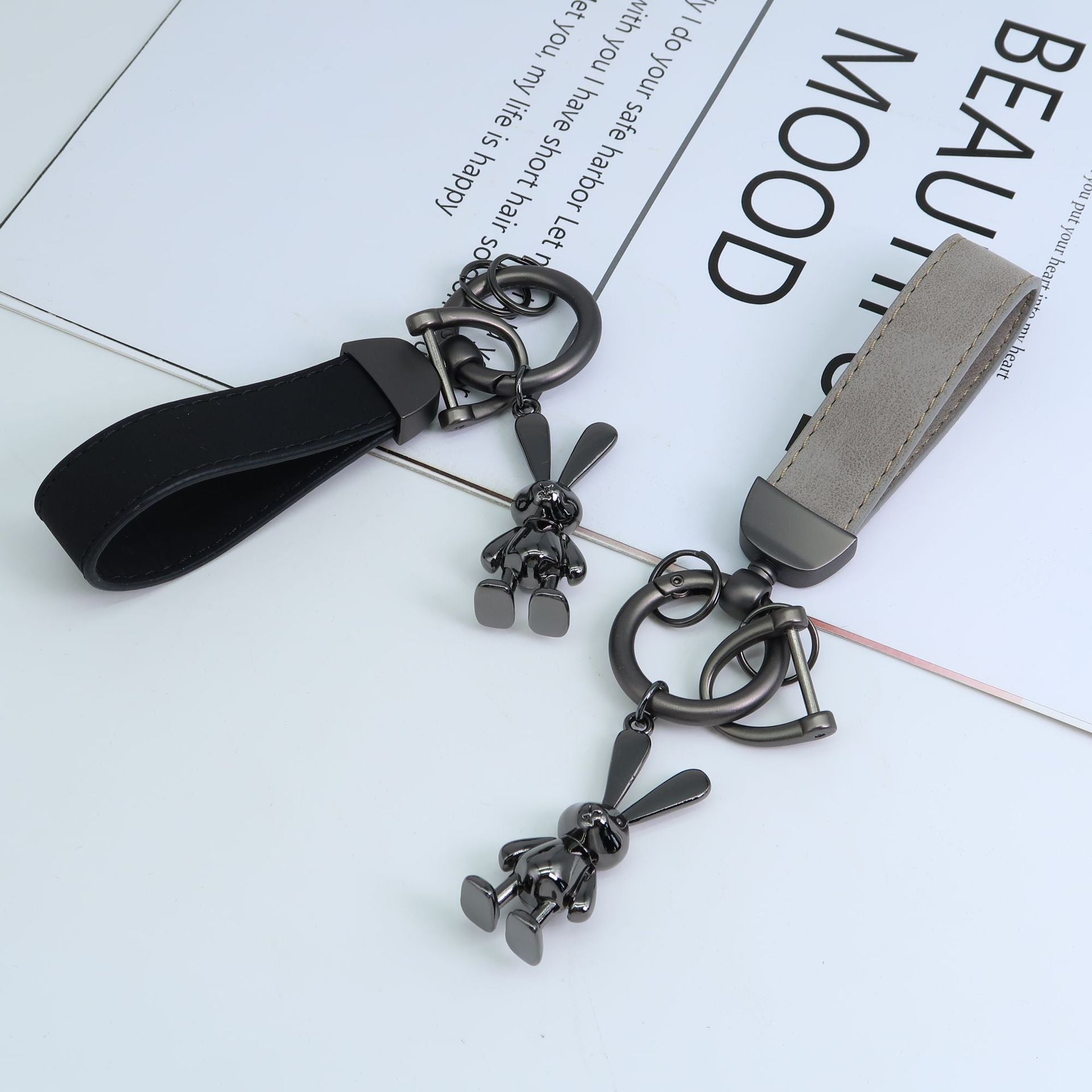 Wholesale Rabbit Pendant Accessories Cute Alloy Electroplating Keychain